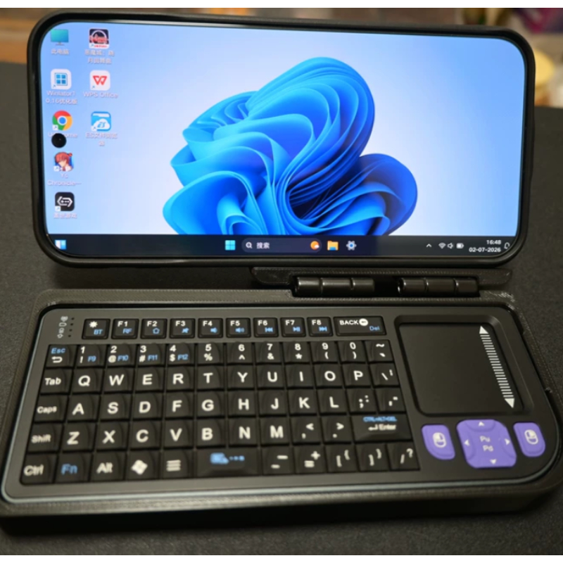 Laptop Accessories All In One - คีย์บอร์ดไร้สายขนาดเล็ก Miritz K809 พร้อมทัชแพด 2.4G โหมดคู่