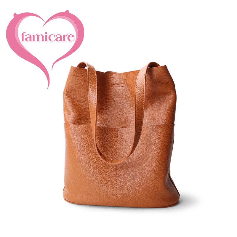 Laptop Accessories Box - ผู้หญิง Cowhide หนังแท้ Totes แฟชั่น Lady