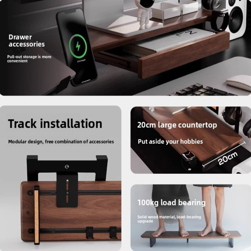 Laptop Accessories Box - Z3 Pro อุปกรณ์เสริม กล่องเก็บของโลหะ ถาดแบ่งช่องโต๊ะคอมพิวเตอร์แบบโมดูลาร์ ที่จัดระเบียบโต๊ะทำงานตามหลักสรีรศาสตร์