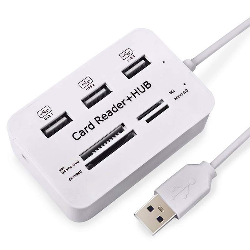 Laptop Accessories All In One - USB Hub 2.0 3พอร์ต TF Micro
