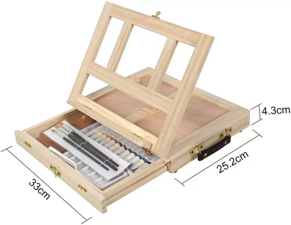 ขาตั้งโต๊ะไม้แบบพกพาสำหรับศิลป - Laptop Accessories Box บทวิจารณ์และราคา