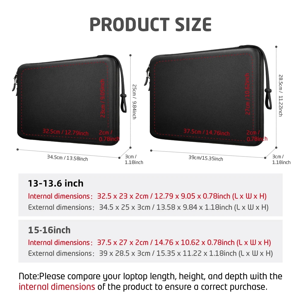 13 13.6 15 16 กระเป๋าใส่แล็ปท็ - Laptop Accessories Pouch บทวิจารณ์และราคา