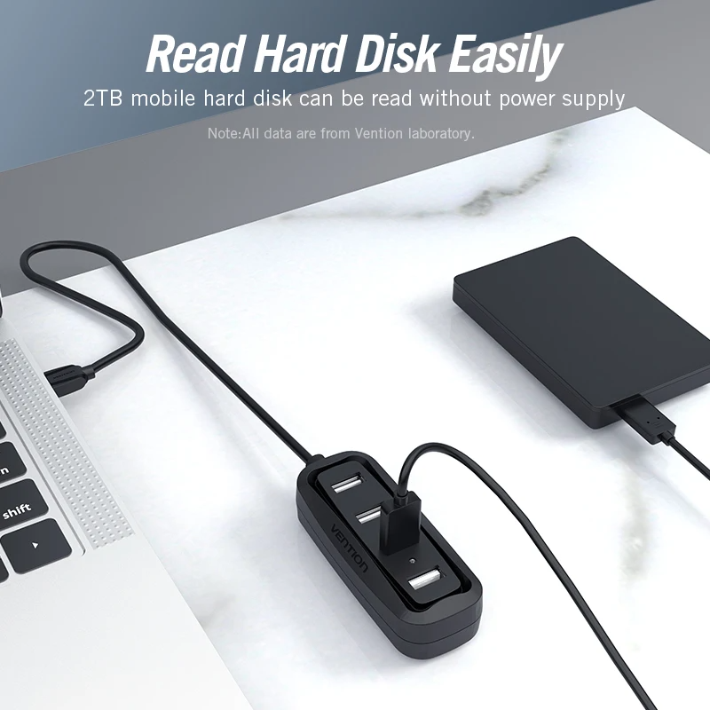 Vention ฮับ2.0 USB 4พอร์ตพร้อม - Laptop Accessories Box บทวิจารณ์และราคา