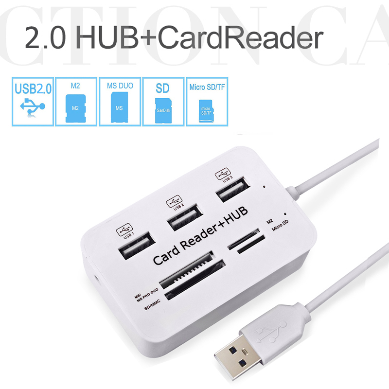USB Hub 2.0 3พอร์ต TF Micro SD - Laptop Accessories All In One บทวิจารณ์และราคา