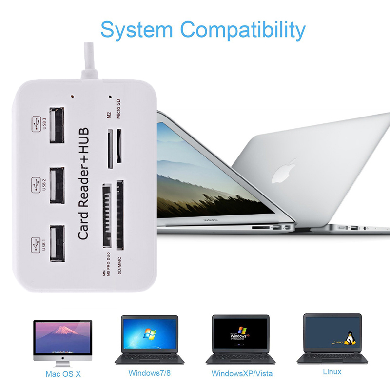 USB Hub 2.0 3พอร์ต TF Micro SD - Laptop Accessories All In One บทวิจารณ์และราคา