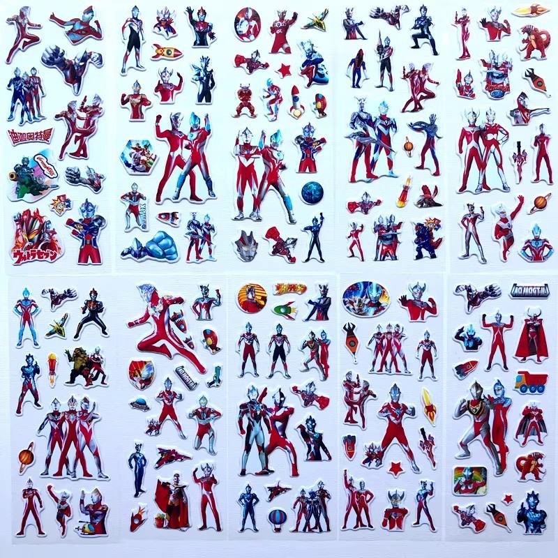 10pcs การ์ตูน Ultraman 3D สติก - Laptop Accessories Diy บทวิจารณ์และราคา